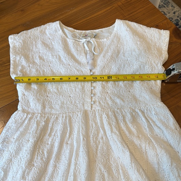 Vineyard Vines Island Eyelet White Short Sleeve Dress - Picture 10 of 10